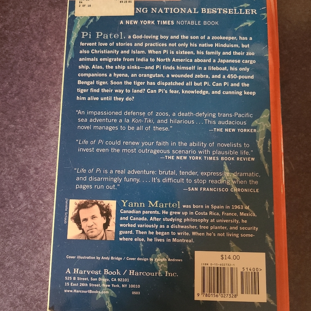 Life of Pi book